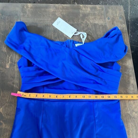 NWT Grace Karin WOMEN Backless Off Shoulder
Ruched Dress Blue Large - Picture 11 of 15